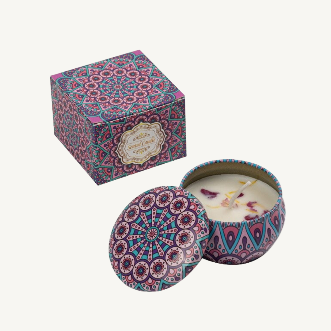 Calming Smokeless Candles - Sojawachs- und Trockenblumkerzen