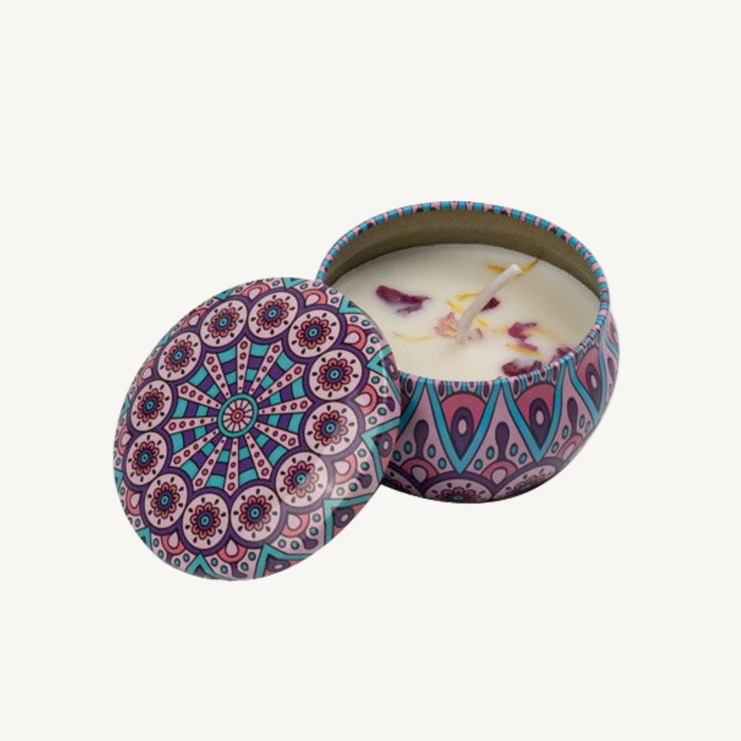 Calming Smokeless Candles - Sojawachs- und Trockenblumkerzen