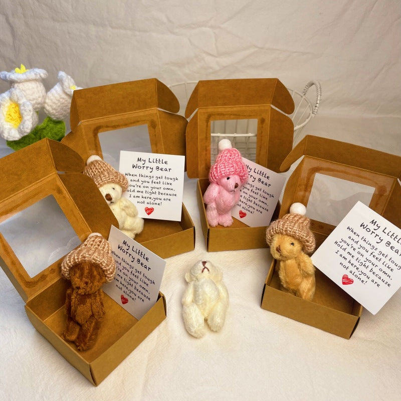 Sorgenbär – Kleiner Plüsch-Teddybär für die Hosentasche