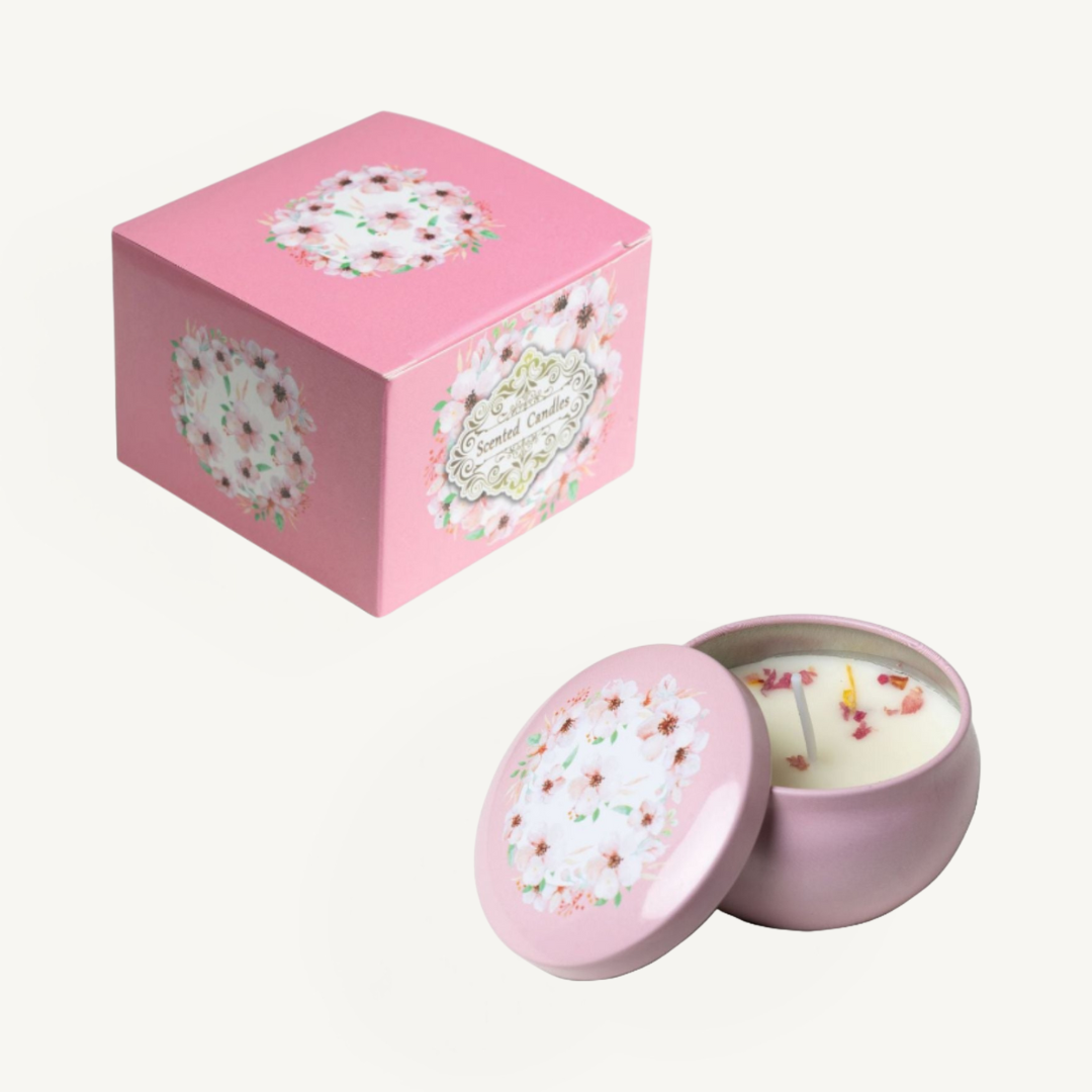 Calming Smokeless Candles - Sojawachs- und Trockenblumkerzen