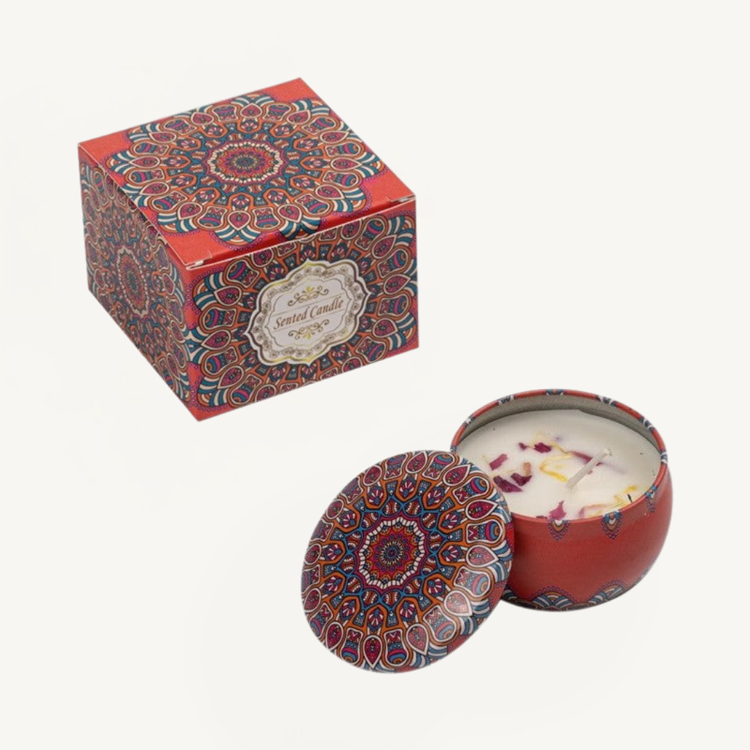 Calming Smokeless Candles - Sojawachs- und Trockenblumkerzen