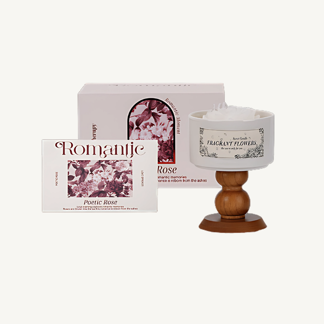 Aromatische Duftkerze - Poetische Rose