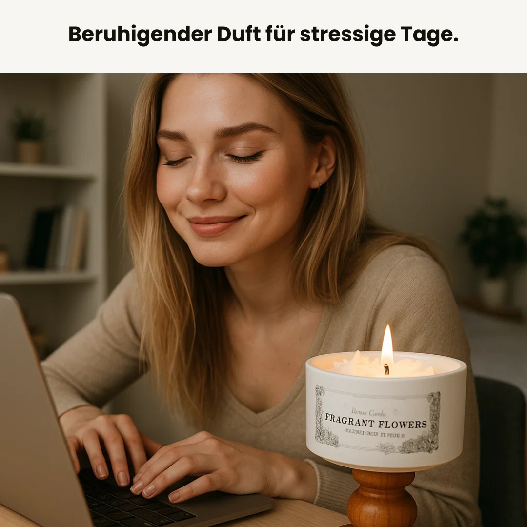 Aromatische Duftkerze - Poetische Rose
